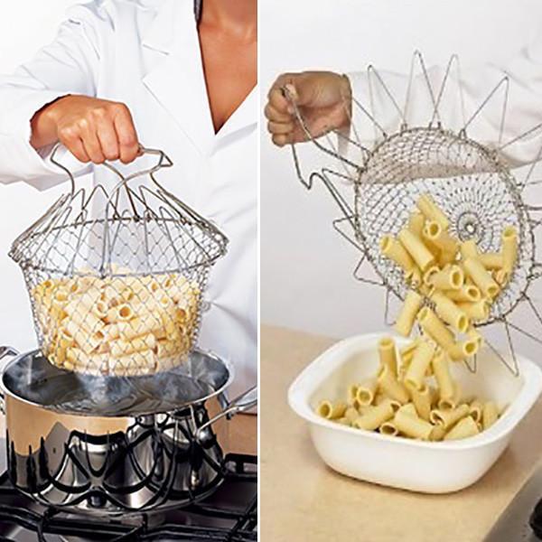 Flexible Kitchen Basket Stainless Steel - woowwish.com